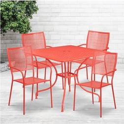 Flash Furniture Oia Commercial Grade Patio Dining Set