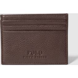 Polo Ralph Lauren Plånbok I Pebblat Brunt Läder - OSFA