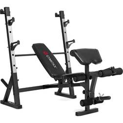 Gymstick Weight Bench WB8.0, Träningsbänk med skivstångsställning