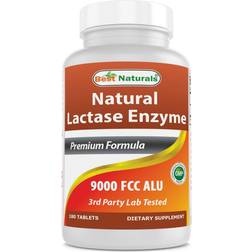 Best Naturals lactase enzyme, 9,000 fcc alu, 180 tablets