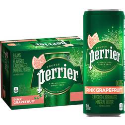 Perrier Grapefruit Flavored Sparkling Water, 11.15 FL OZ Sleek