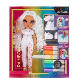 LOL Surprise Rainbow High Color & Create Fashion DIY Doll with Purple Eyes
