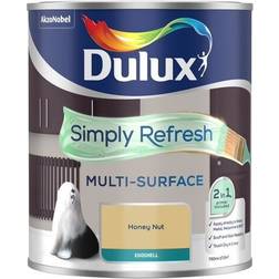 Dulux Simply Refresh Multi Surface Eggshell Paint Honey Nut