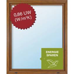 Meeth 100 rechts 1 flügelig Dreh-Kipp golden 0781409663 Holz Drehfenster Dreifachverglasung