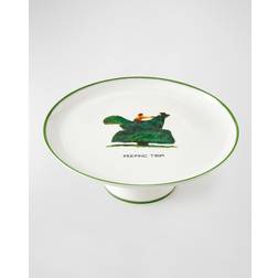 Spode Kit Kemp Doodles Stand 9.4cm H X 27.2cm W Cake Plate