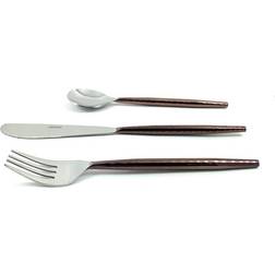 Vibhsa Hammered 36-Piece Dinner knives, Spoons Cutlery Set