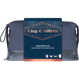 Gillette King c. geschenkset beard essentials bag 1 waschgel 1 bartbals