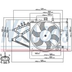 Nissens 85190 Lüfter Wasserkühler