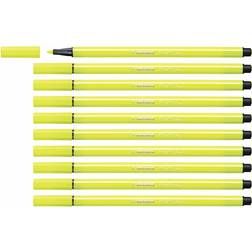 Stabilo Marker Pen Fluorescent Yellow 10-pack