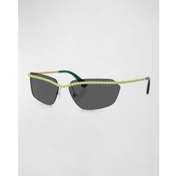 Swarovski Solbriller - Gold Green