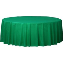 Amscan 84 Festive Green Plastic Round Tablecover