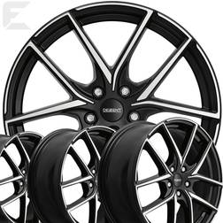 Dezent to dark fur hyundai santa fe 7.5x18 5x114.3 black/polished h8e