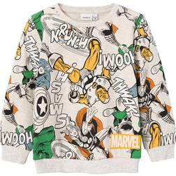 Name It Peyote Melange Jaakko Marvel Sweatshirt-122/128