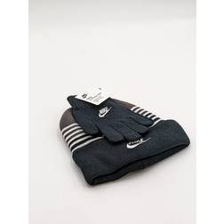 Nike Striped Beanie Gloves Set Big Kids