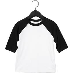 Bella canvas toddler three-quarter sleeve baseball tee 3200t