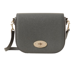 Mulberry Small Darley Satchel - Charcoal Small Classic Grain