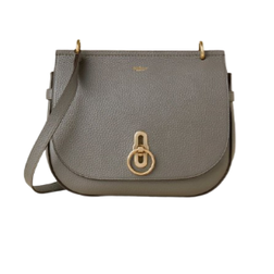 Mulberry Soft Amberley Satchel - Charcoal Heavy Grain