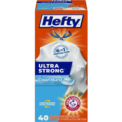 Hefty Ultra Strong Tall Kitchen Trash Bags Clean Burst Scent 40-pack 13gal