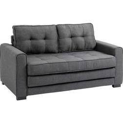 Homcom Folding Grey Sofa 147.5cm Zweisitzer
