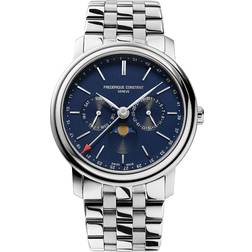 Frederique Constant Classics Business Timer FC-270N4P6B Man 40 mm Analog Kvarts Blue 22 mm
