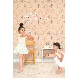 Majvillan Tapete Kinderzimmer, Catwalk, Sweet Pink, Kindertapete