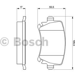 Bosch 0986494053 BP937 Brake Pad