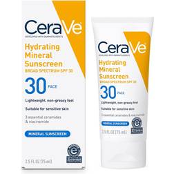 CeraVe Hydrating Mineral Sunscreen Face Lotion SPF30 75ml