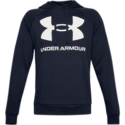 Under Armour Men's Rival Fleece Big Logo Hoodie - Midnight Navy/Onyx White