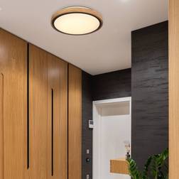 Globo Bruno LED-loftlampe træramme CCT Loftplafond