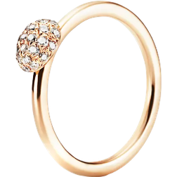 Efva Attling Love Bead Ring - Gold/Diamonds
