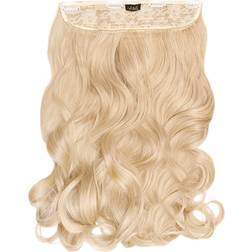 Lullabellz Thick Curly Clip In Hair Extensions 20 inch Champagne Blonde