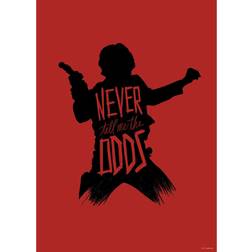 Komar Wandbild Star Wars Silhouette Quotes Han Solo