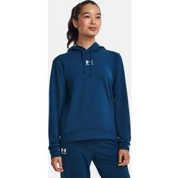 Under Armour Damen Rival Terry Hoodie Sweatshirt, Varsity Blue/Weiß