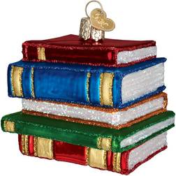 Old World Christmas Stack of Books Christmas Tree Ornament 6.4cm