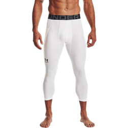 Under Armour Men's HeatGear 3/4 Leggings - White/Black