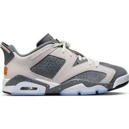 NIKE Air Jordan 6 Retro Low x PSG M - Light Bone/Iron Grey/White/Magma Orange