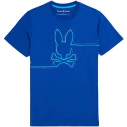 Psycho Bunny Mens Chester Embroidered Graphic Tee - Surf The Web