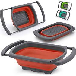 Zulay Kitchen Collapsible Over The Sink Colander