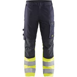 Blåkläder Multinorm arbetsbyxor, Marin/Hi-Vis gul