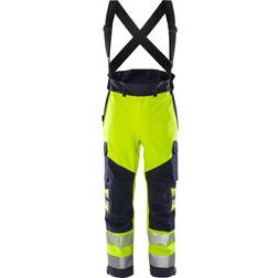 Fristads Flamestat HiVis Airtech Skalbukser - Hi-Vis Gul/Marineblå