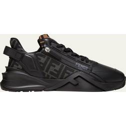 Fendi Flow Low Top In Pelle Nera