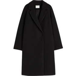 H&M Double Breasted Coat - Black