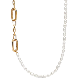 Pandora ME Slim Necklace - Gold/Pearls