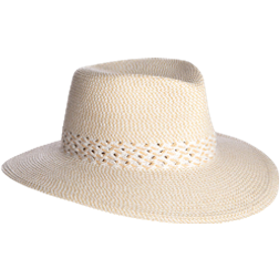 Eric Javits Squishee Bayou Fedora Hat - White