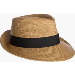 Eric Javits Squishee Classic Fedora Hat - Natural/Black