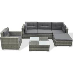 vidaXL 42105 Lounge-Set, 1 Tisch einschl. 1 Stühle & 3 Sofas