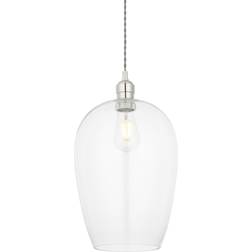 NETLIGHTING Livorno Bright Nickel/Transparent Pendant Lamp 25cm