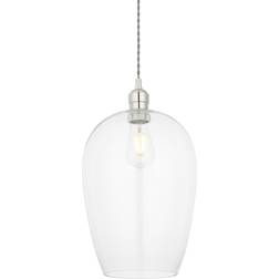 NETLIGHTING Livorno Bright Nickel/Transparent Pendant Lamp ∅ 25cm