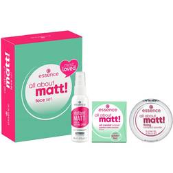 Essence Teint Powder Gavesæt All About Matt! Fixing Compact Powder Make-Up Matt!