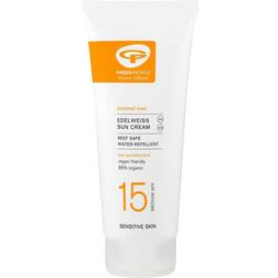 Green People Edelweiss Sun Cream with Tan Accelerator SPF15